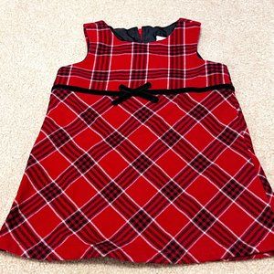 Old Navy Infant Girls Buffalo Plaid Dress - Size 12 - 18 months